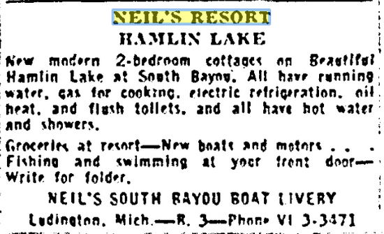 Neils Modern Cottages (Neils Resort) - June 1959 Ad (newer photo)